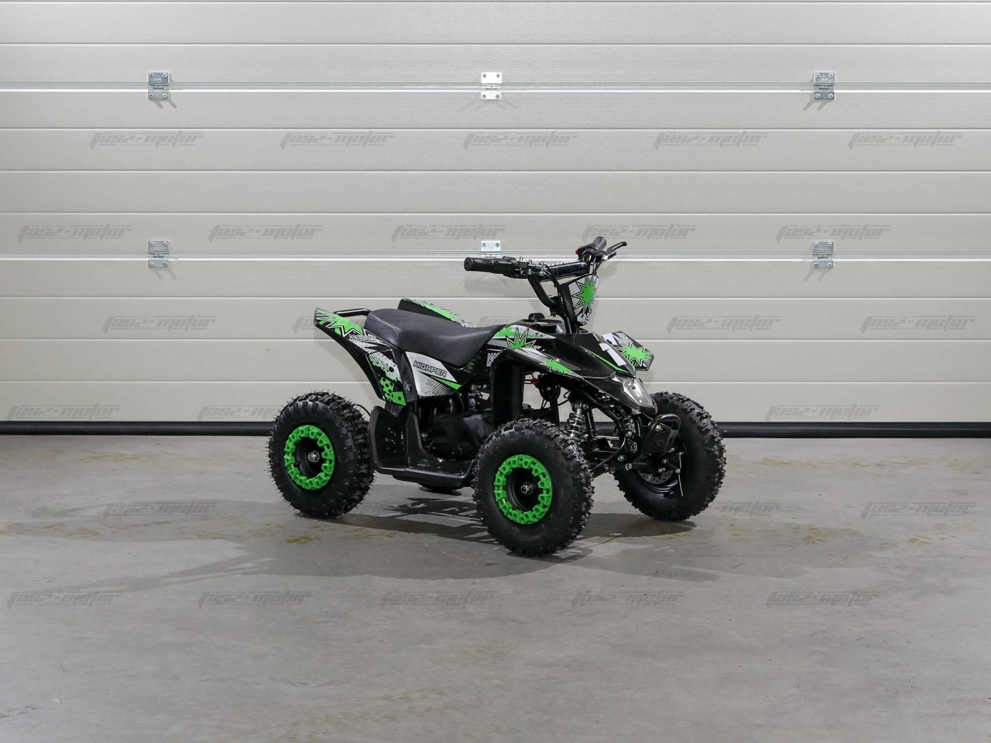 HIGHPER ATV-8E Elektromos Pocket Gyerek Quad (Új) - Fekete-zöld