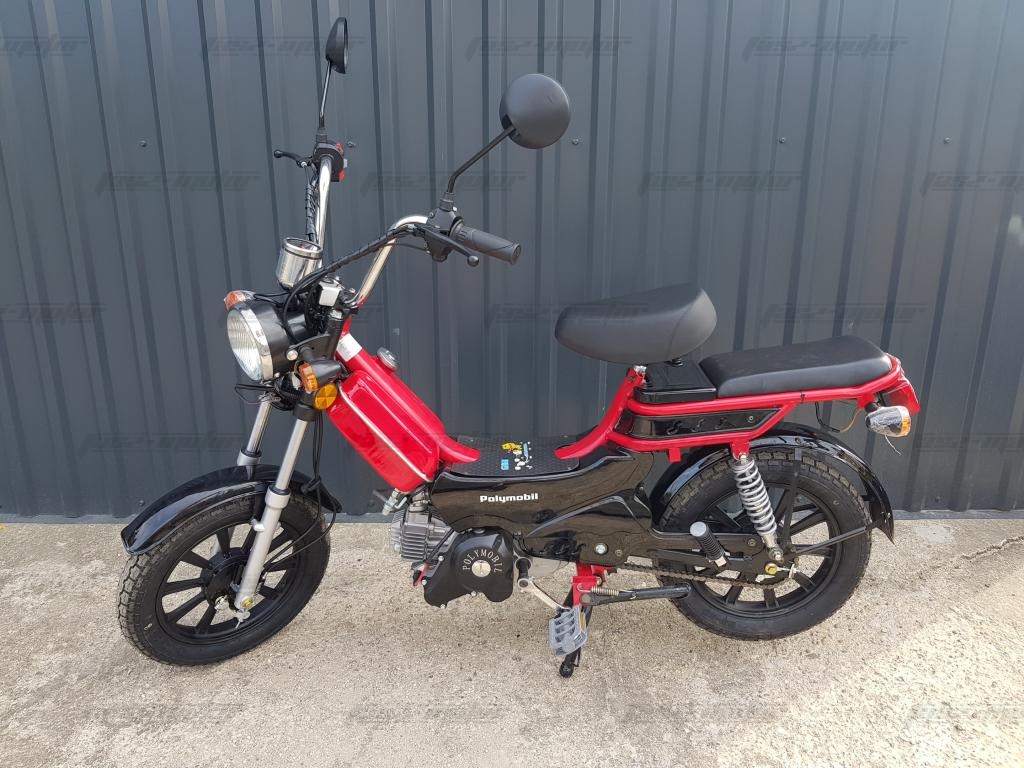 Polymobil FH01-1 Robbanó motoros kerékpár/moped (Piros-fekete) – Jász motor