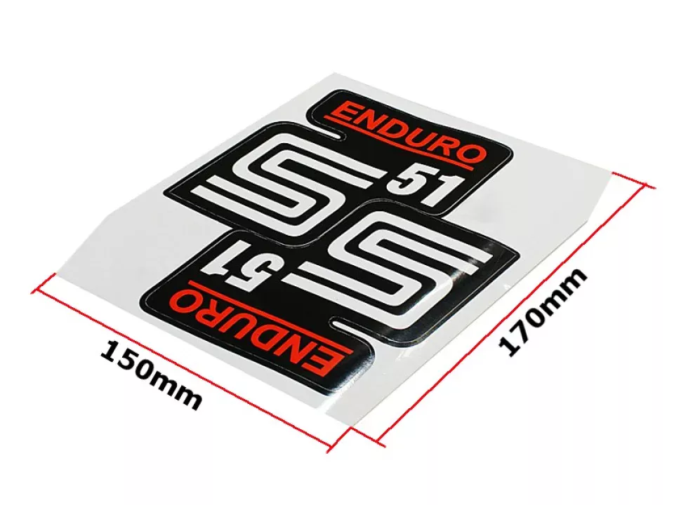 jaszmotor_webshop_sticker_simson_s51_enduro_(negru-alb-roșu)_(fabricat_în_Polonia)