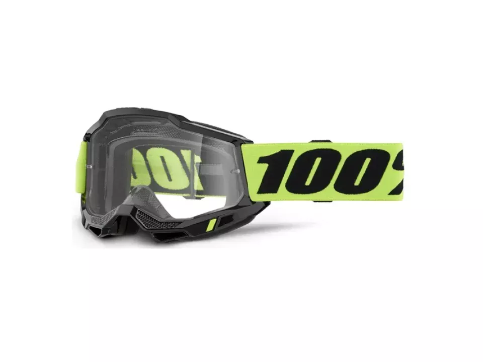 jaszmotor_webshop_100%_-_accuri_2_youth_gyerek_fekete_-_sarga_cross_szemuveg_-_Átlatszo_plexivel