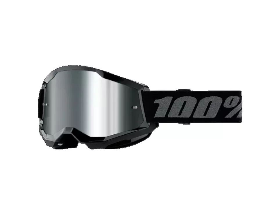 jaszmotor_webshop_100%_-_strata_2_youth_gyerek_fekete_cross_szemuveg_-_ezust_tukros_plexivel