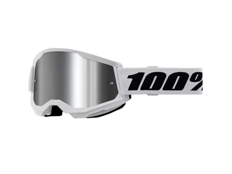 jaszmotor_webshop_100%_-_strata_2_youth_gyerek_feher_cross_szemuveg_-_ezust_tukros_plexivel