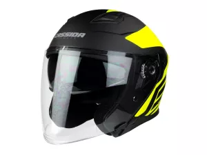 jaszmotor_webshop_cassida_jet_tech_corso_nyitott_bukosisak_napszemuveggel_(matt_fekete-sarga) galéria