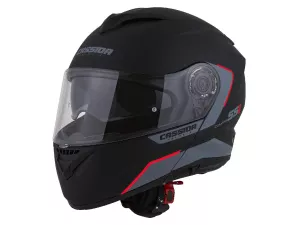 jaszmotor_webshop_cassida_compress_2.0_felnyithato_bukosisak_napszemuveggel_+_ajandek_pinlock_lencse_(matt_fekete-piros-szurke) galéria