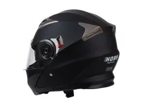 jaszmotor_webshop_horn_h925_matt_fekete_felnyithato_bukosisak_napszemuveggel galéria