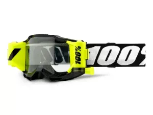 jaszmotor_webshop_100%_-_accuri_2_forecast_gyerek_cross_szemuveg_-_fekete_-_sarga_-_Átlatszo_plexivel galéria