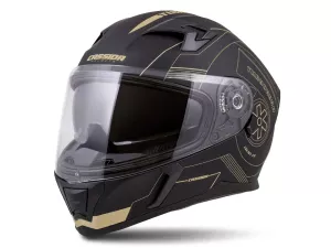 jaszmotor_webshop_cassida_integral_3.0_turbohead_zart_bukosisak_napszemuveggel,_pinlock_elokeszitessel_+_ajandek_sotetitett_plexi_(matt_fekete-arany) galéria