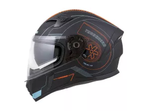 jaszmotor_webshop_cassida_integral_3.0_turbohead_zart_bukosisak_napszemuveggel,_pinlock_elokeszitessel_+_ajandek_sotetitett_plexi_(matt_fekete-narancs-kek) galéria