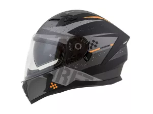 jaszmotor_webshop_cassida_integral_3.0_drift_zart_bukosisak_napszemuveggel,_pinlock_elokeszitessel_+_ajandek_sotetitett_plexi_(matt_fekete-szurke-narancssarga) galéria