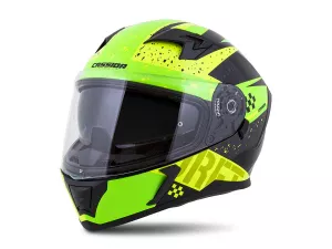 jaszmotor_webshop_cassida_integral_3.0_drift_zart_bukosisak_napszemuveggel,_pinlock_elokeszitessel_+_ajandek_sotetitett_plexi_(fekete-zold-sarga) galéria