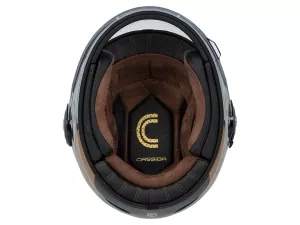 jaszmotor_webshop_cassida_fibre_opg_Üvegszalas_zart_bukosisak_(fekete-feher-arany) galéria