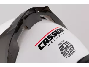 jaszmotor_webshop_cassida_aero_solid_zart_bukosisak_napszemuveggel,_pinlock_elokeszitessel_+_ajandek_sotetitett_plexi_(feher) galéria