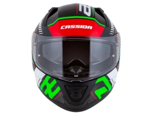 jaszmotor_webshop_cassida_aero_drome_zart_bukosisak_napszemuveggel,_pinlock_elokeszitessel_+_ajandek_kek_tukros_plexi_(matt_fekete-zold) galéria