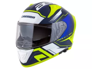 jaszmotor_webshop_cassida_aero_drome_zart_bukosisak_napszemuveggel,_pinlock_elokeszitessel_+_ajandek_kek_tukros_plexi_(matt_kek-fluo) galéria