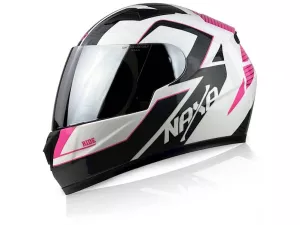 jaszmotor_webshop_naxa_f34-e_zart_gyerek_bukosisak_ezust_tukros_plexivel_(fekete-feher-rozsaszin) galéria