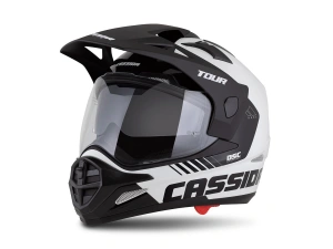 jaszmotor_webshop_cassida_tour_2.0_dual_cross_bukosisak_felnyithato_plexivel_es_napszemuveggel,_pinlock_elokeszitessel_(matt_fekete-feher) galéria