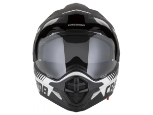 jaszmotor_webshop_cassida_tour_2.0_dual_cross_bukosisak_felnyithato_plexivel_es_napszemuveggel,_pinlock_elokeszitessel_(matt_fekete-feher) galéria