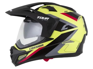 jaszmotor_webshop_cassida_tour_2.0_x-tra_cross_bukosisak_felnyithato_plexivel_es_napszemuveggel,_pinlock_elokeszitessel_(matt_fekete-sarga-piros) galéria