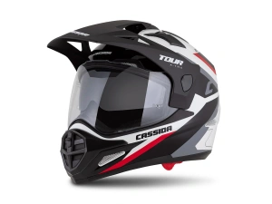 jaszmotor_webshop_cassida_tour_2.0_x-tra_cross_bukosisak_felnyithato_plexivel_es_napszemuveggel,_pinlock_elokeszitessel_(matt_fekete-feher-piros) galéria