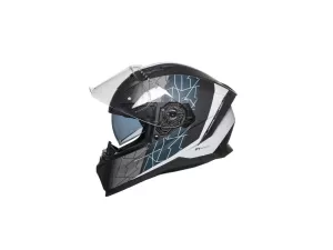 jaszmotor_webshop_horn_hirs_zart_bukosisak_napszemuveggel_es_pinlock_elokeszitessel_(matt_fekete_-_szurke_-_kek) galéria