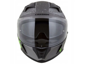 jaszmotor_webshop_cassida_integral_3.0_drift_zart_bukosisak_napszemuveggel,_pinlock_elokeszitessel_+_ajandek_sotetitett_plexi_(matt_fekete-szurke-zold) galéria