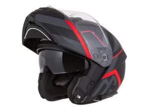 jaszmotor_webshop_cassida_modulo_2.1_profile_felnyithato_bukosisak_napszemuveggel_+_pinlock_elokeszitessel_(matt_fekete_-_szurke_-_piros) galéria