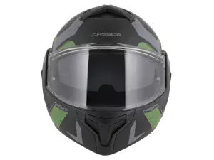 jaszmotor_webshop_cassida_multiflip_korp_felnyithato_bukosisak_napszemuveggel_+_ajandek_pinlock_lencse_(matt_fekete_-_zold) galéria