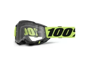 jaszmotor_webshop_100%_-_accuri_2_youth_gyerek_fekete_-_sarga_cross_szemuveg_-_Átlatszo_plexivel galéria