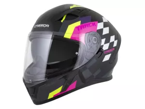 jaszmotor_webshop_cassida_orbit_track_zart_bukosisak_napszemuveggel,_pinlock_elokeszitessel_(matt_fekete-rozsaszin-sarga) galéria