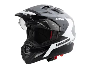 jaszmotor_webshop_cassida_tour_1.1_spectre_cross_bukosisak_felnyithato_plexivel_es_napszemuveggel,_pinlock_elokeszitessel_(matt_szurke-feher_fekete) galéria