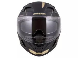 jaszmotor_webshop_cassida_integral_3.0_turbohead_zart_bukosisak_napszemuveggel,_pinlock_elokeszitessel_+_ajandek_sotetitett_plexi_(matt_fekete-arany) galéria