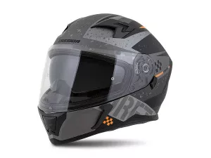 jaszmotor_webshop_cassida_integral_3.0_drift_zart_bukosisak_napszemuveggel,_pinlock_elokeszitessel_+_ajandek_sotetitett_plexi_(matt_fekete-szurke-narancssarga) galéria