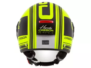 jaszmotor_webshop_cassida_handy_metropolis_safety_nyitott_bukosisak_(citromsarga-fekete) galéria