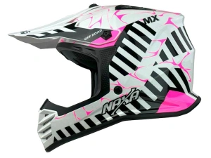 jaszmotor_webshop_naxa_c11_f_gyerek_cross_bukosisak_(feher-fekete-rozsaszin) galéria