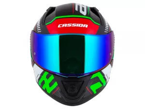 jaszmotor_webshop_cassida_aero_drome_zart_bukosisak_napszemuveggel,_pinlock_elokeszitessel_+_ajandek_kek_tukros_plexi_(matt_fekete-zold) galéria