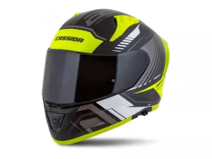 jaszmotor_webshop_cassida_aero_drome_zart_bukosisak_napszemuveggel,_pinlock_elokeszitessel_+_ajandek_sotetitett_plexi_(matt_fekete-fluo) galéria