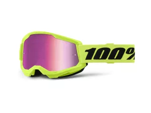 jaszmotor_webshop_100%_-_strata_2_usa_szemuveg_-_sarga_-_rozsaszin_tukros_plexivel galéria