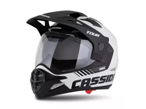 jaszmotor_webshop_cassida_tour_2.0_dual_cross_bukosisak_felnyithato_plexivel_es_napszemuveggel,_pinlock_elokeszitessel_(matt_fekete-feher) galéria