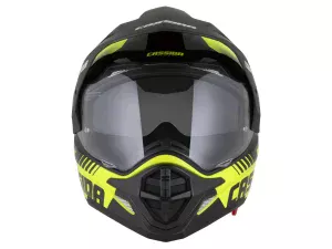 jaszmotor_webshop_cassida_tour_2.0_dual_cross_bukosisak_felnyithato_plexivel_es_napszemuveggel,_pinlock_elokeszitessel_(matt_fekete-sarga) galéria