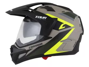 jaszmotor_webshop_cassida_tour_2.0_x-tra_cross_bukosisak_felnyithato_plexivel_es_napszemuveggel,_pinlock_elokeszitessel_(matt_fekete-szurke-fluo) galéria