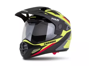 jaszmotor_webshop_cassida_tour_2.0_x-tra_cross_bukosisak_felnyithato_plexivel_es_napszemuveggel,_pinlock_elokeszitessel_(matt_fekete-sarga-piros) galéria