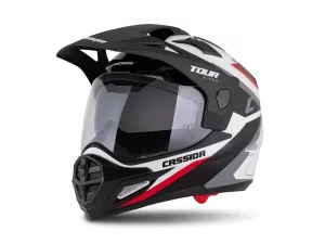 jaszmotor_webshop_cassida_tour_2.0_x-tra_cross_bukosisak_felnyithato_plexivel_es_napszemuveggel,_pinlock_elokeszitessel_(matt_fekete-feher-piros) galéria