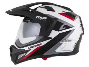 jaszmotor_webshop_cassida_tour_2.0_x-tra_cross_bukosisak_felnyithato_plexivel_es_napszemuveggel,_pinlock_elokeszitessel_(matt_fekete-feher-piros) galéria