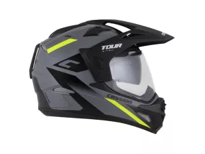 jaszmotor_webshop_cassida_tour_2.0_x-tra_cross_bukosisak_felnyithato_plexivel_es_napszemuveggel,_pinlock_elokeszitessel_(matt_fekete-szurke-sarga) galéria