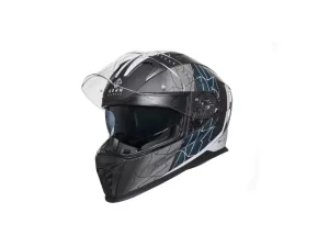 jaszmotor_webshop_horn_hirs_zart_bukosisak_napszemuveggel_es_pinlock_elokeszitessel_(matt_fekete_-_szurke_-_kek) galéria