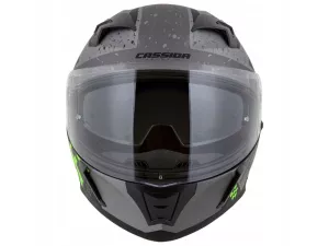 jaszmotor_webshop_cassida_integral_3.0_drift_zart_bukosisak_napszemuveggel,_pinlock_elokeszitessel_+_ajandek_sotetitett_plexi_(matt_fekete-szurke-zold) galéria