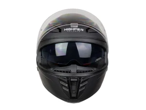jaszmotor_webshop_highper_fusion_pro_zart_bukosisak_napszemuveggel_+_ajandek_pinlock_(matt_fekete) galéria