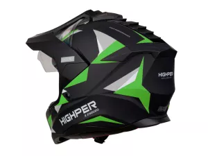 jaszmotor_webshop_highper_x_enduro_bukosisak_felnyithato_plexivel_+_ajandek_pinlock_(matt_fekete-zold-szurke) galéria