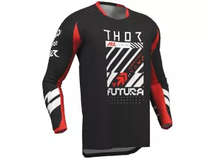 jaszmotor_webshop_thor_launchmode_futura_gyerek_motoros_mez_(fekete_-_piros) galéria