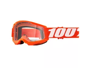 jaszmotor_webshop_100%_-_strata_2_youth_gyerek_narancssarga_cross_szemuveg_-_Átlatszo_plexivel galéria